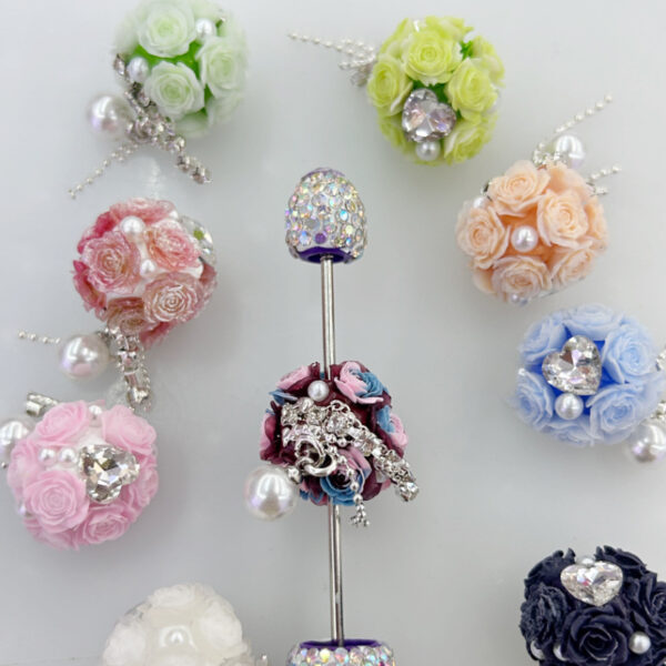 Wholesale 20pcs roses, pearls, tassels, flower balls, beads