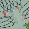 O1CN01hrmfVY1TBbTKyKM6R_2200812712344-0-cib Wholesale Luminous Love Multi colored sequin Peach Heart Necklace