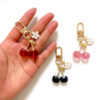 Wholesale Cherry Cute Red Fruit Metal Keychain