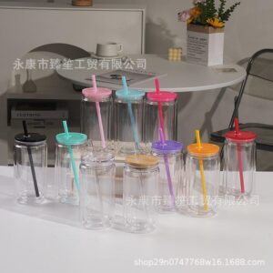 Wholesale Double-Layer Environmentally Friendly Pc Plastic Cup 16oz Water Cup
