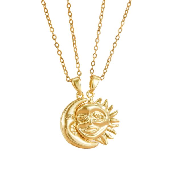 Wholesale Magnetic Sun Moon Necklace