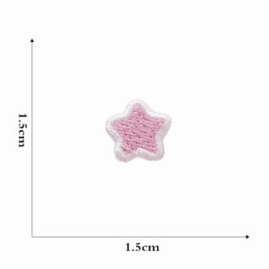 Purple small five-pointed star cloth patch 4 #