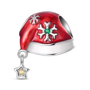 Cyc221-christmas snowflake hat beads