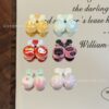 Wholesale 10pcs relief cake cartoon cat cherry acrylic beads