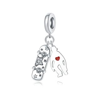 Otc1097-skateboard boy beads