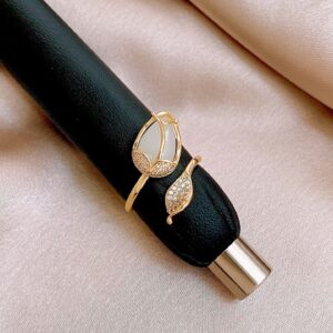 Ring - Eco-friendly - Gold - Beige