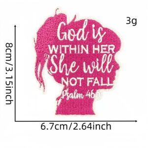 Faith inspirational cloth stickers 10#