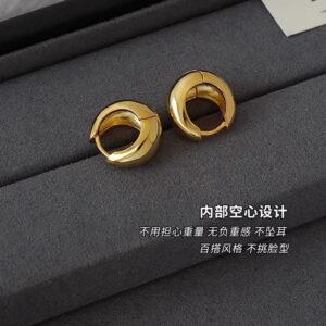 Jq-100 earrings gold 1.5cm