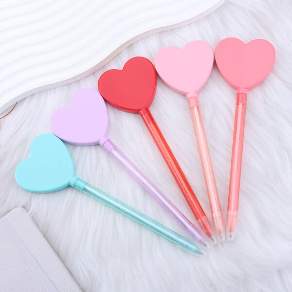 O1CN01i1bu421WH32yclFv8_2215718862762-0-cib Wholesale Valentine's Day Heart-shaped Handle Mirror Ballint Plastic Pen
