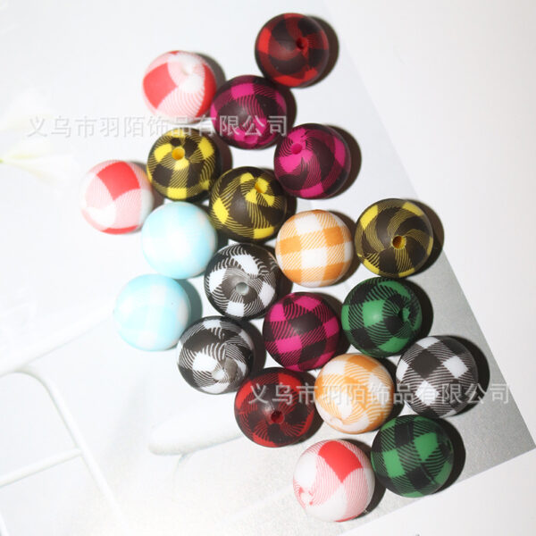 O1CN01i2YBVc1gWkaWHbkpx_2214318854150-0-cib Wholesale 10PCS 15mm Watermark Silicone Color Lattice Beads