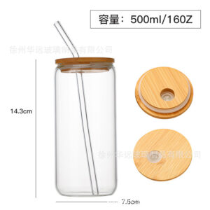 16oz naked cup + bamboo lid + straw / 401-500ml