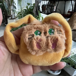 Light brown rabbit bag