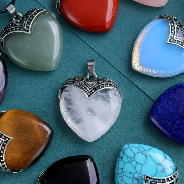 O1CN01i4dxSN1u4GjiKoRrk_2216598745983-0-cib Wholesale Colorful natural stone heart pendant necklace