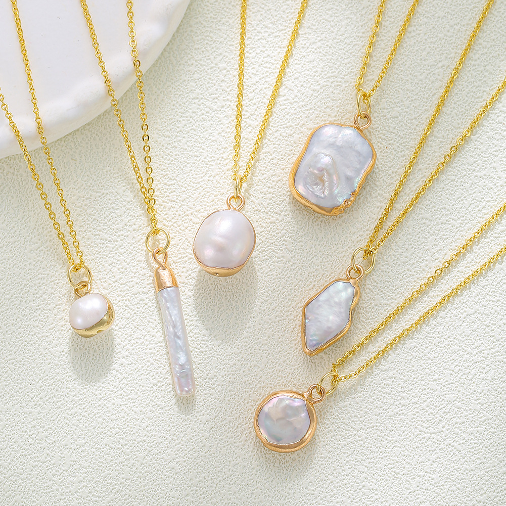 Wholesale Natural Freshwater Pearl Special-Shaped Necklace