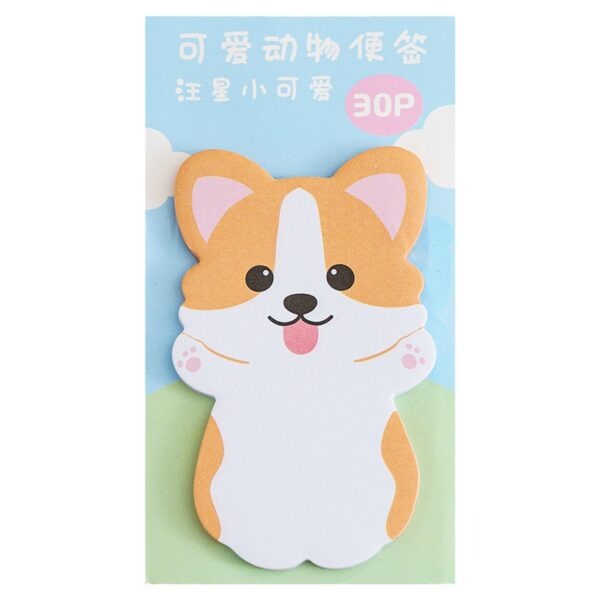 Wholesale Cute cartoon animal-shaped post-it notes