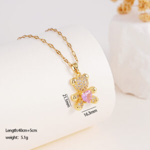 Bear necklace 2176