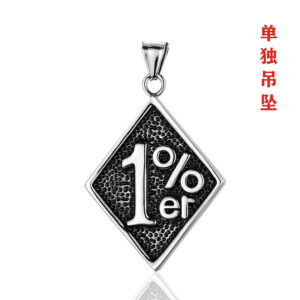 Steel color pendant [excluding chain] item number d69-01