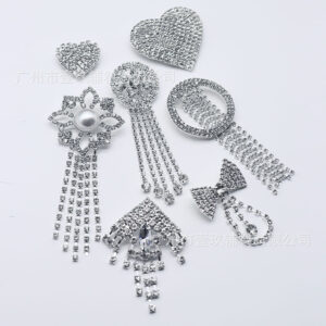 Wholesale Bow Water Diamond Crystal Chest DIY Patches