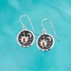 Wholesale Vintage Sun Moon Diamond Pendant Earrings