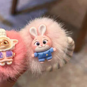 5#Nuo nuo ball hair tie-judy pink 1 piece