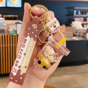 Milk tea bear quicksand-milk tea cup