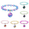 Wholesale Cute cartoon girl ice cracked gem embedded bracelet