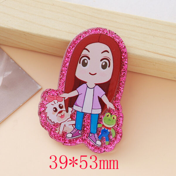 O1CN01iHGqm31M50RXOTQy6_2563411382-0-cib Wholesale Glitter Cartoon Girl DIY Acrylic Smudges and Sequins