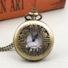 Wholesale Quartz hanging watch hollowed out rabbit cartoon pocket watch