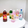 Wholesale Cartoon Soda Juice Beverage Bottle Miniature Food Toy Doll Accessories