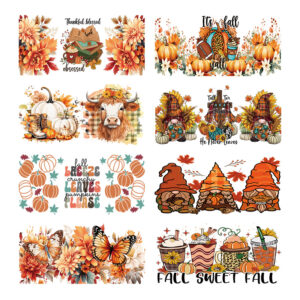 Wholesale UV transfer sticker for glass cups and crystal labels, cross-border exclusive, 16oz glass cup sticker, 23cm x 11cm.