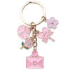 Wholesale Pink Cherry Blossom Love Candy Envelope Keychain