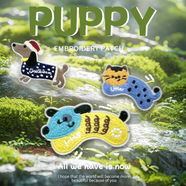 O1CN01iLlqH31FciFOORiDN_2219420790508-0-cib Wholesale Cute Dachshund Embroidery Patch