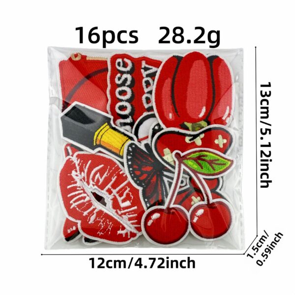 O1CN01iLz7b01dFOvPsLFrl_2218002733706-0-cib Wholesale Ironing Cartoon Red Series Cloth DIY Patches