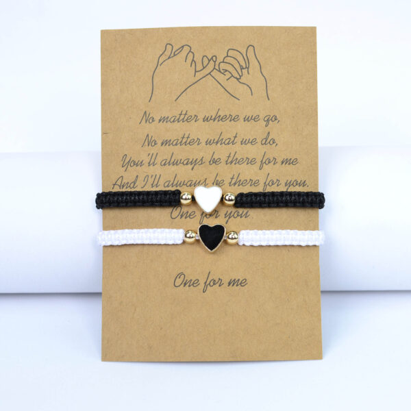 O1CN01iMq0vz1TBbK1bLtOW_2200812712344-0-cib Wholesale Couple Bracelet Set Flat Knot Woven Love Woven Bracelet