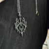 Wholesale Gothic hollowed out castle necklace