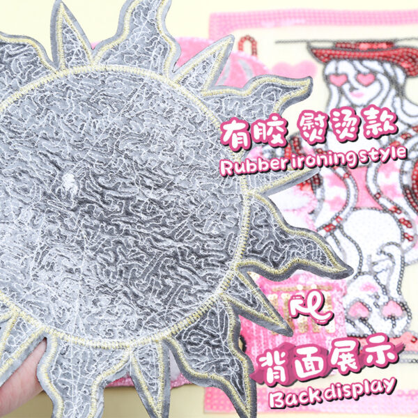 Wholesale Colorful Rabbit Cross Money Bag Embroidery DIY Patches