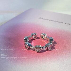 Narrow heart ring
