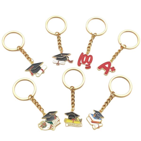 Wholesale graduation bachelor cap key chain examination