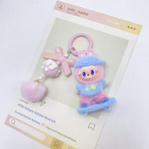 Skateboard Bubu - Blue Shirt Pink