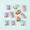 Wholesale 20pcs Easter Bunny 3D Silicone Beads Girl Handmade Jewelry Cartoon Glue Loose Beads