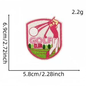Pink golf cloth sticker 15 #