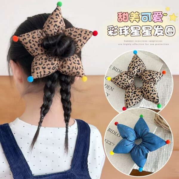 O1CN01iYCCxw1IuWXrCJrpt_2220877630953-0-cib Wholesale Star Flower Fabric Hair Tie