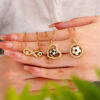 Wholesale Football Necklace Light Luxury Stainless Steel Clavicle Chain with Heart
