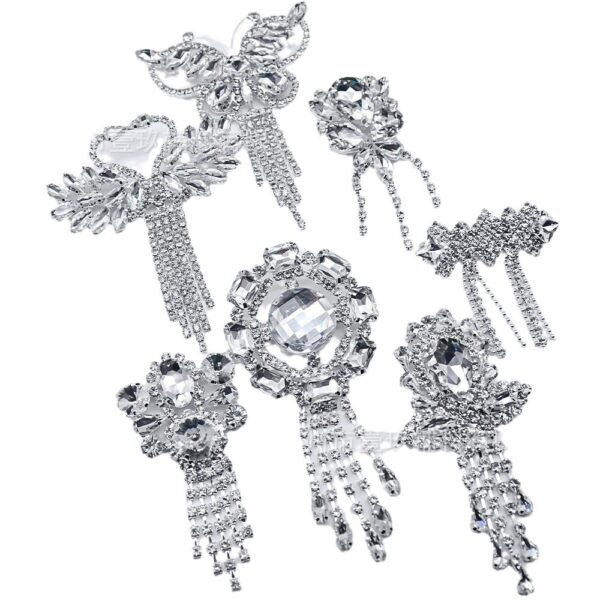 Wholesale Bow Water Diamond Crystal Chest Flower DIY Patches