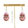 Wholesale Easter Flat Cute Pink Rabbit Acrylic Earrings
