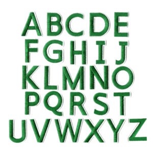 Green letters set of 26