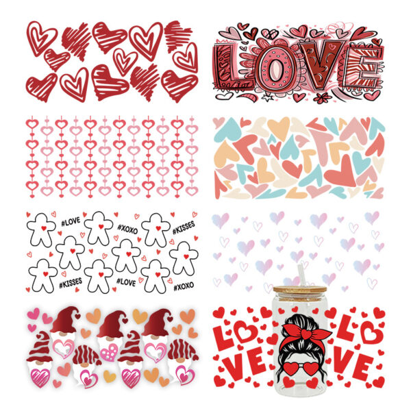 Wholesale UV Transfer Paste Glass Crystal Label Crystal Paste Cross-border Special Paste for 16oz Glass Cup 23cmX11cm