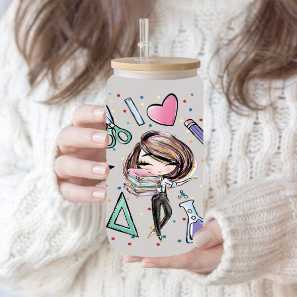 Wholesale UV Transfer Paste Glass Crystal Label Crystal Paste Cross-border Special Paste for 16oz Glass Cup 23cmX11cm