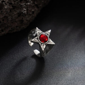 Antique Silver + Red - 00946