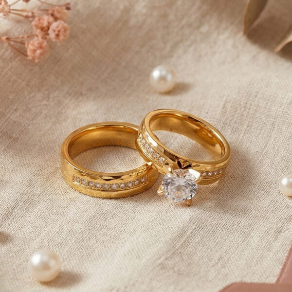 Wholesale Micro inlaid diamond striking texture zircon stainless steel ring